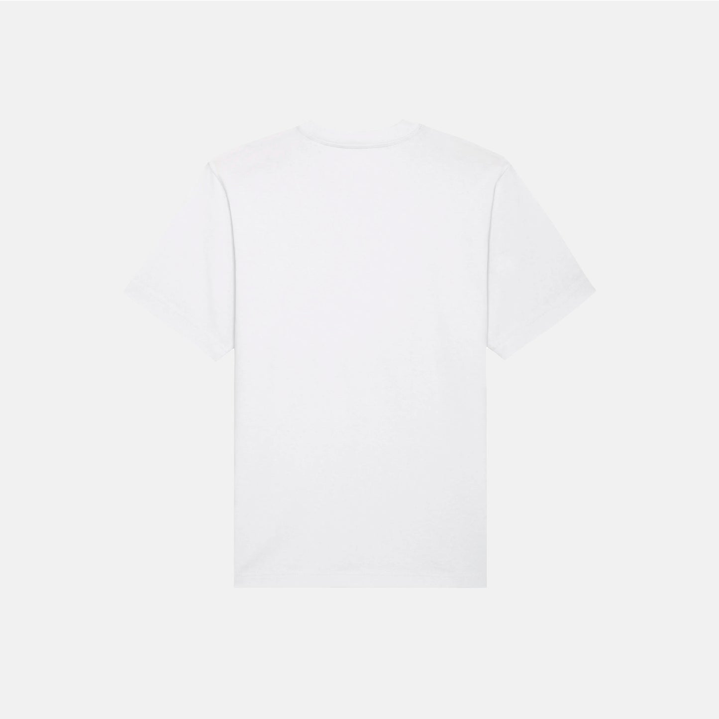 Weißes Oversized T-Shirt mit BMW E30 Print, Rückansicht.