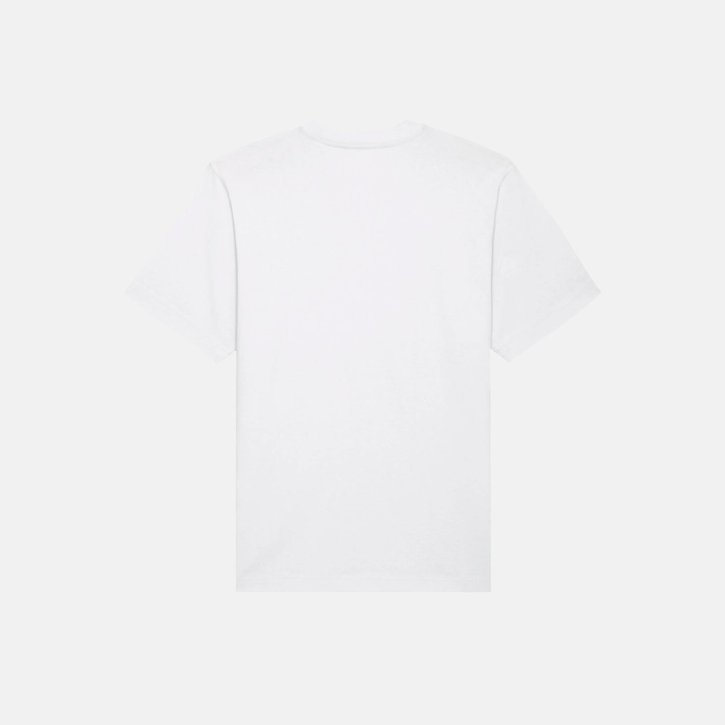Weißes Oversized Shirt mit Morgenstern Print, Rückansicht.
