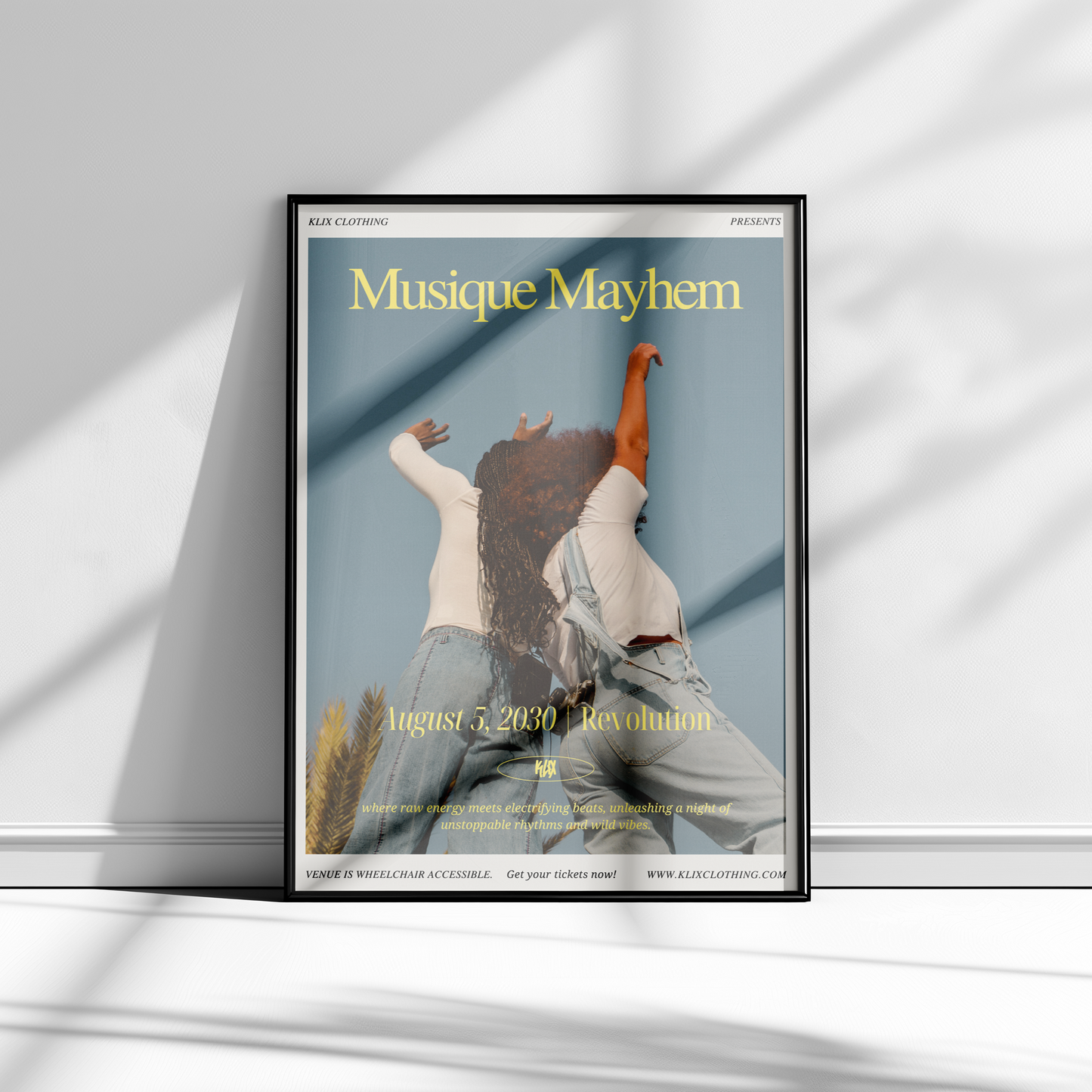 DIN A2 Poster mit Musique Mayhem Print, Beispielansicht
