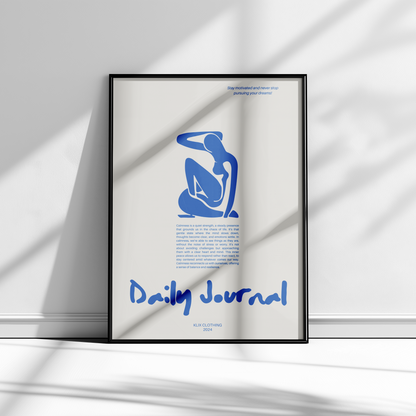 DINA2 Poster mit Daily Journal Print, Vorderansicht